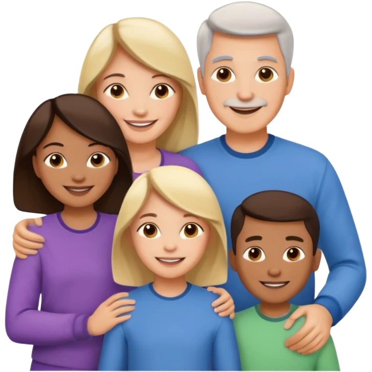 light full body family emoji