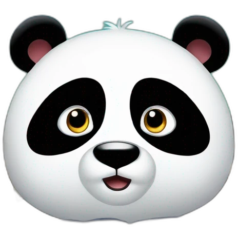 Panda watching tv emoji