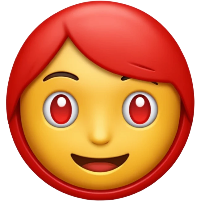Create a text based emoji. The text should read "I gotchu". The text should be red, and the background white. emoji