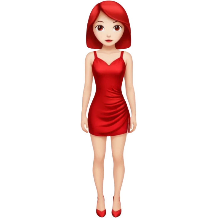 A Girl with hot short dress emoji