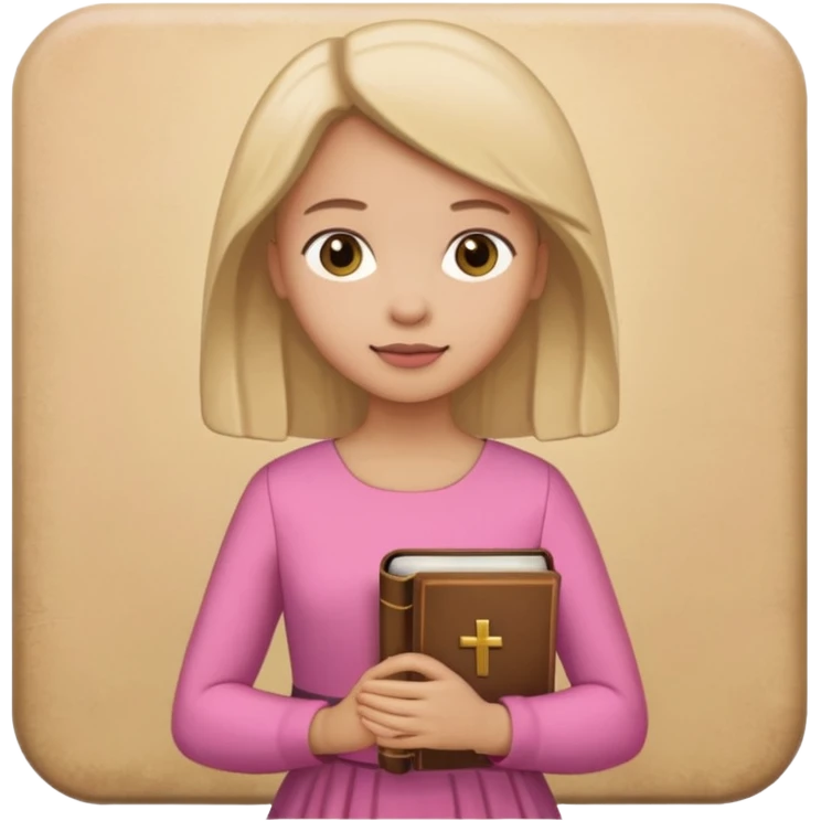 make cristianism with very girly pink tones. emoji