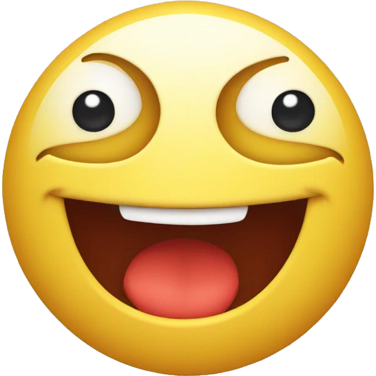 happy emoji with bulging eyes and a smile, with red cheeks emoji