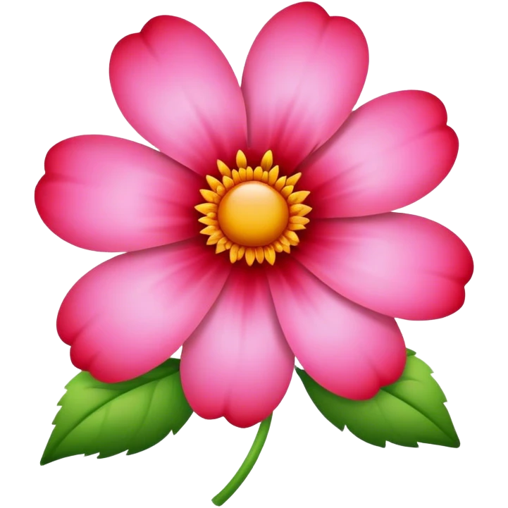 pink and red flower emoji