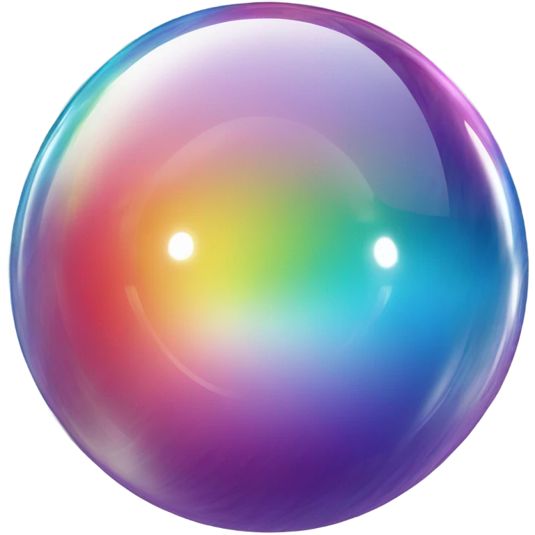 Rainbow crystal ball emoji