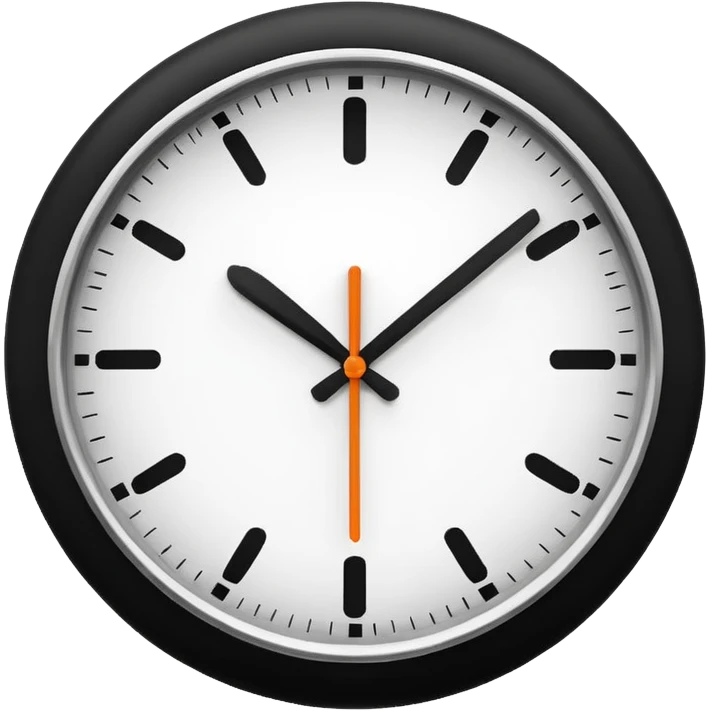 simple clock icons emoji