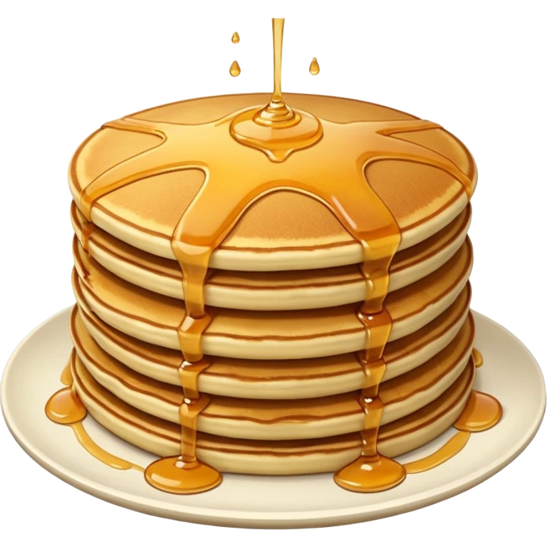 Pancakes with honey on top emoji