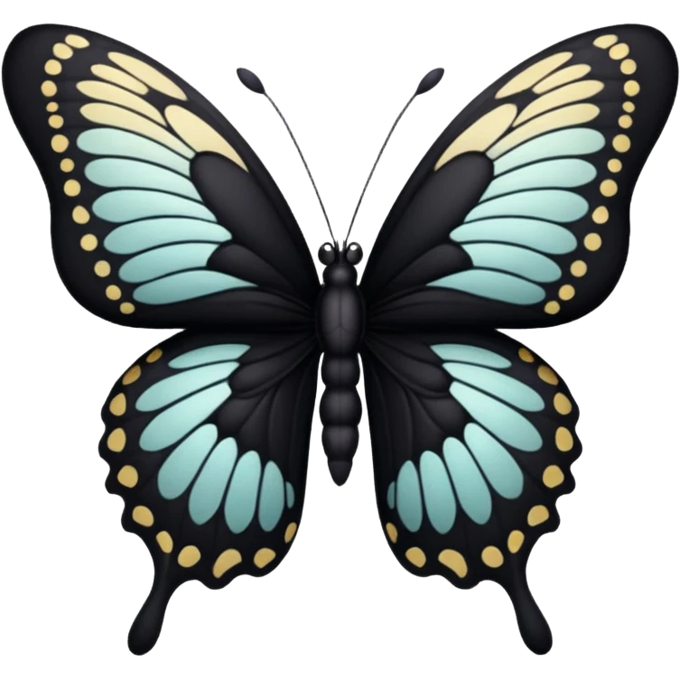 Black butterfly emoji