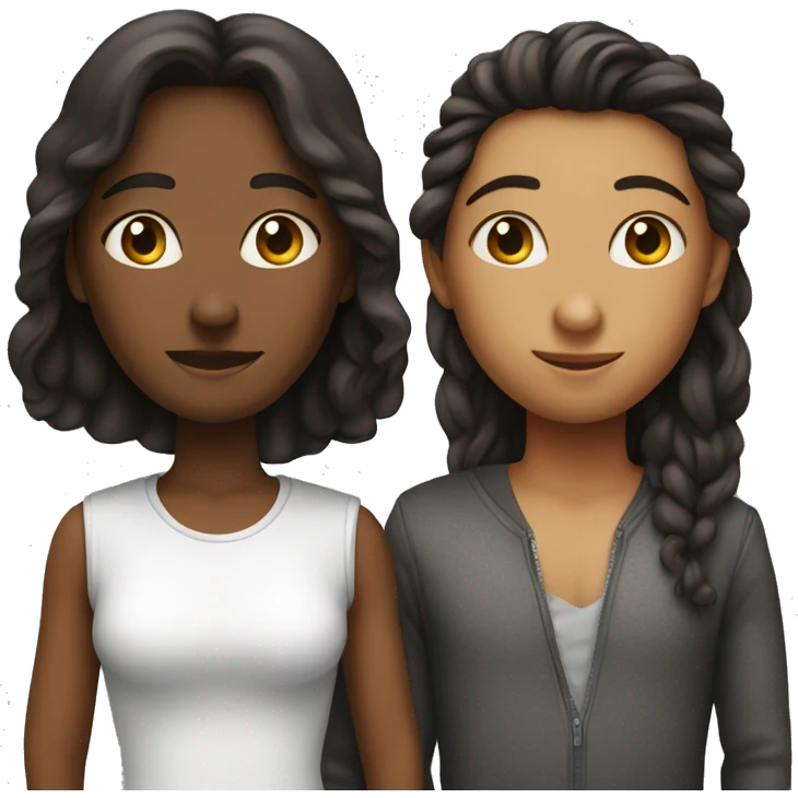a couple who look so similar but stand physically close so you don't know if they are siblings or dating emoji