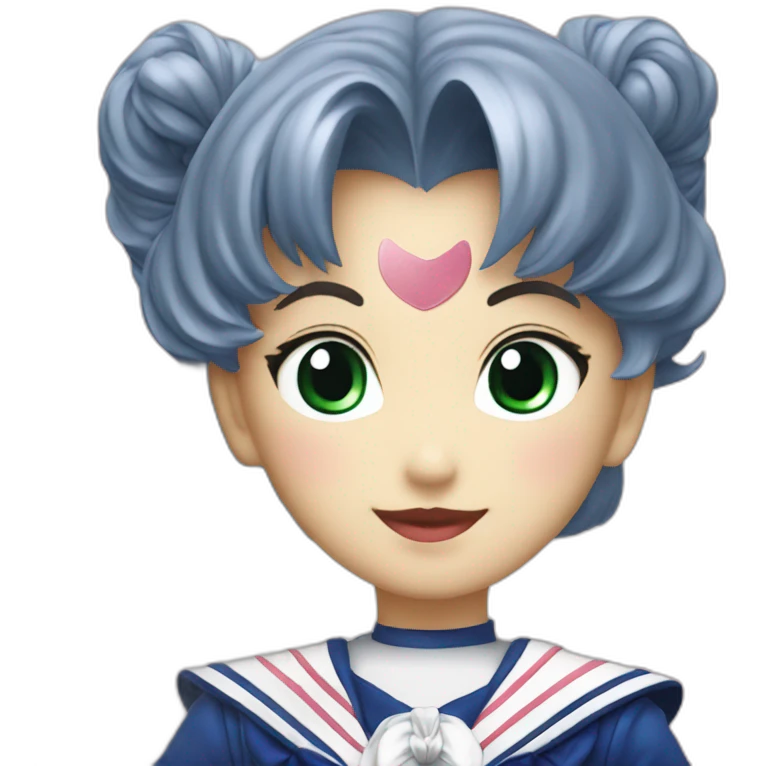 Sailor moon y niño plata emoji