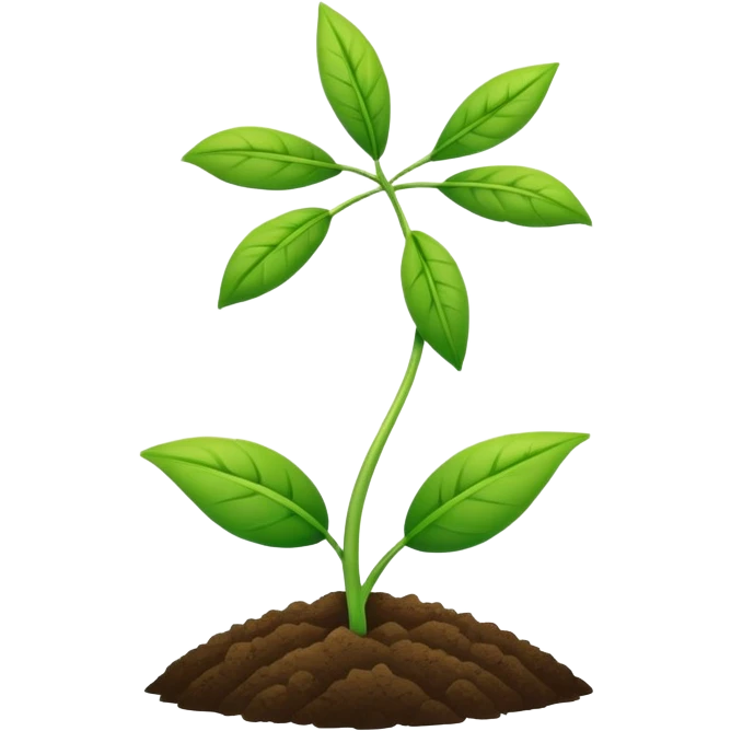 agriculture symbol with a plant or field combined with a medical cross emoji