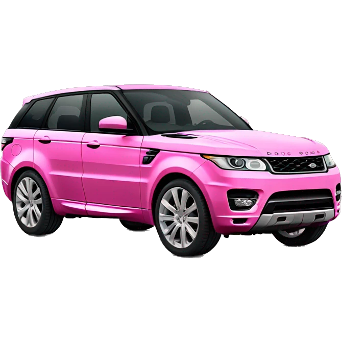 Pink Range Rover Sport emoji