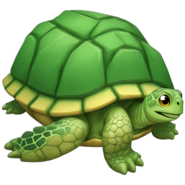 Chat sur tortue emoji