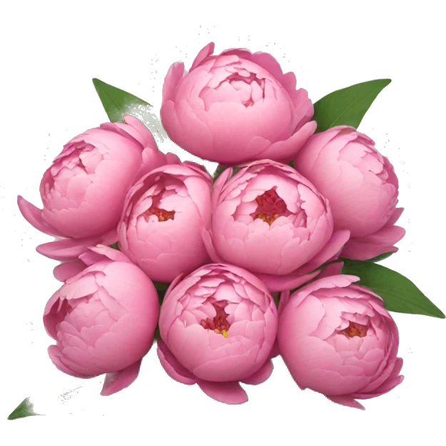 Bouquet of peonies  emoji