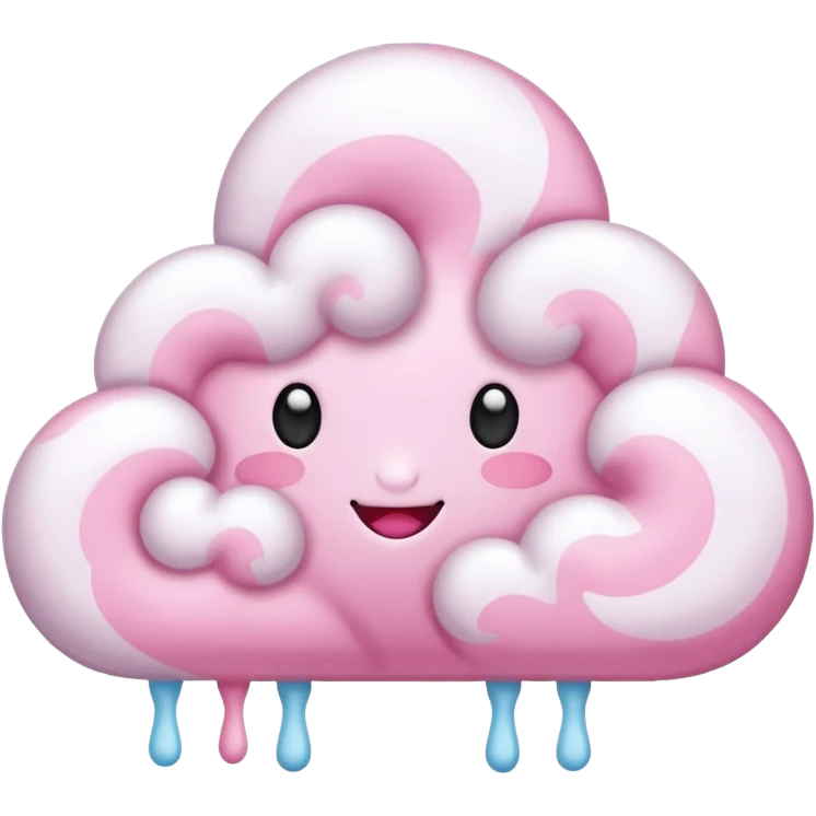 Cotton candy clouds emoji