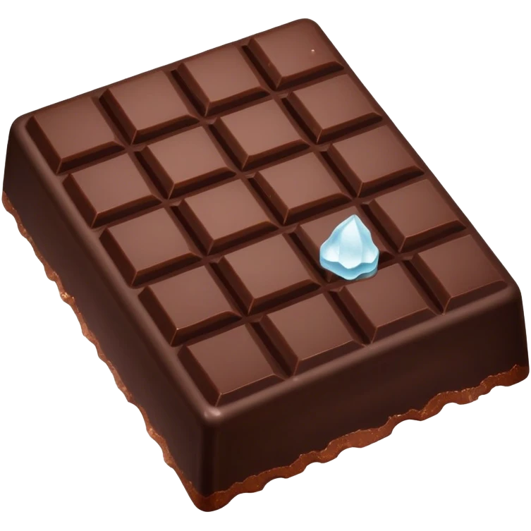 dark chocolate with sea salt emoji