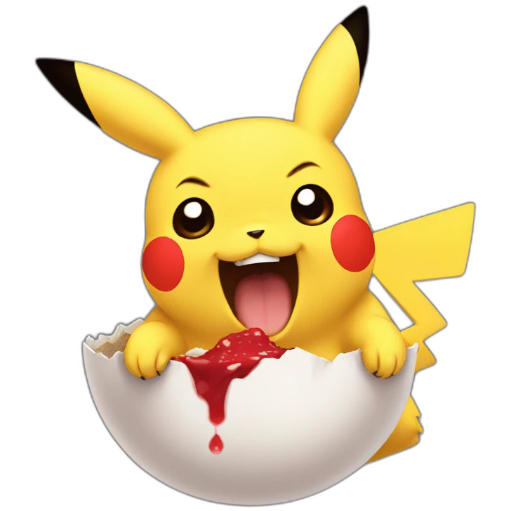 Pikachu bite emoji