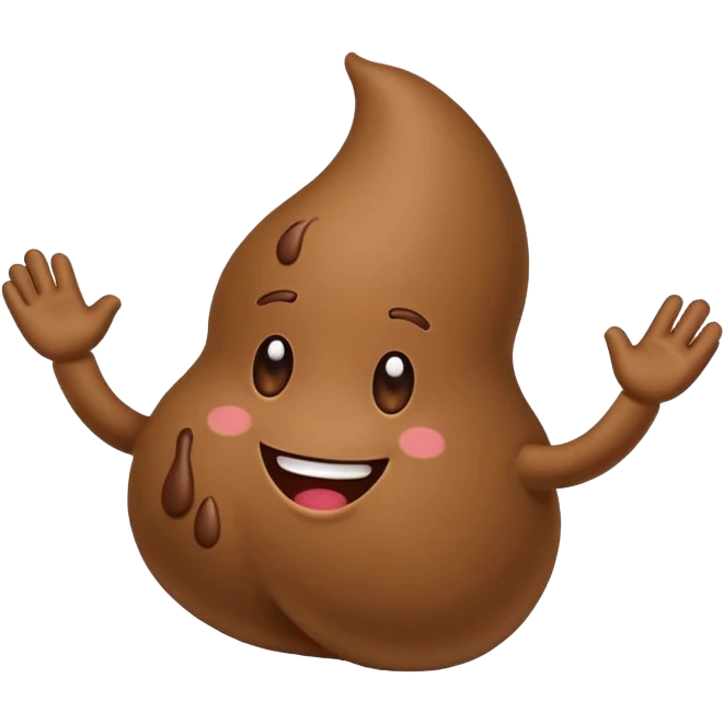 Dancing, dancing poop emoji