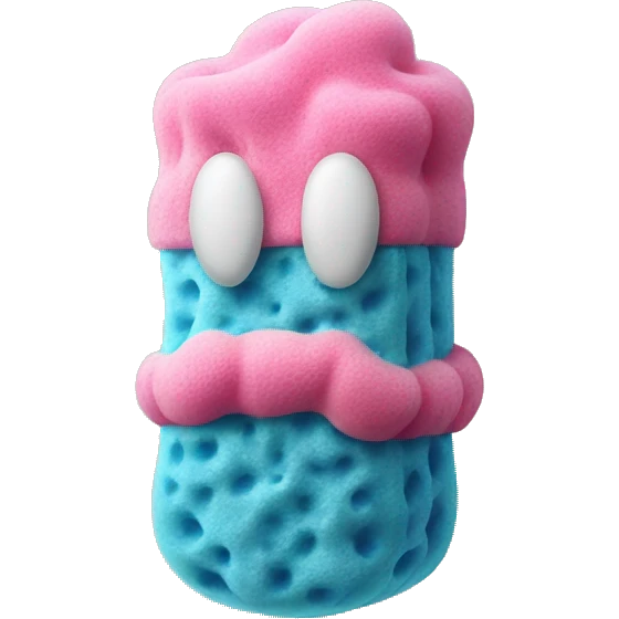 Sponge in foam emoji