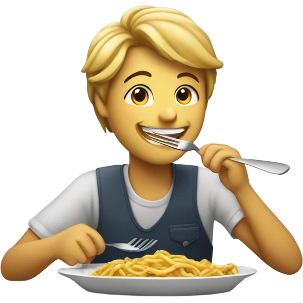 Some one eat  emoji