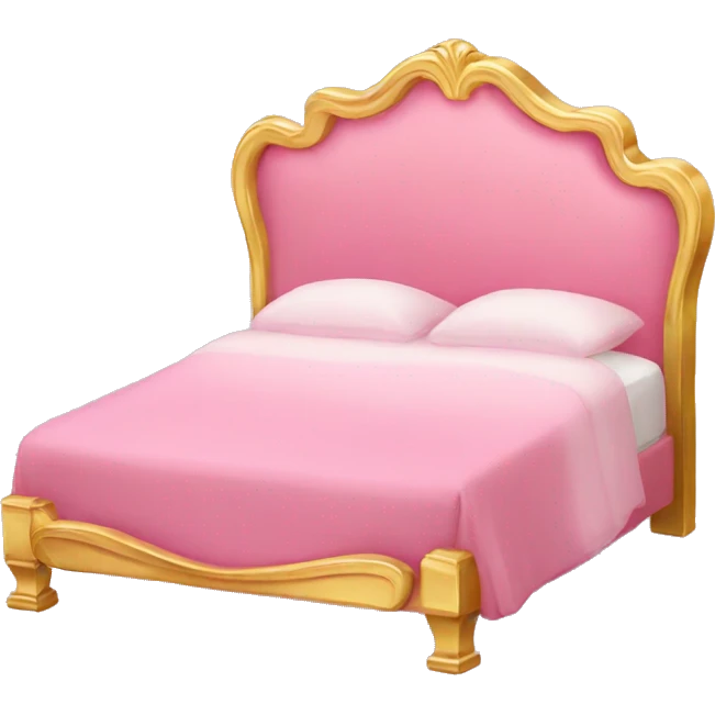pink and gold bed emoji