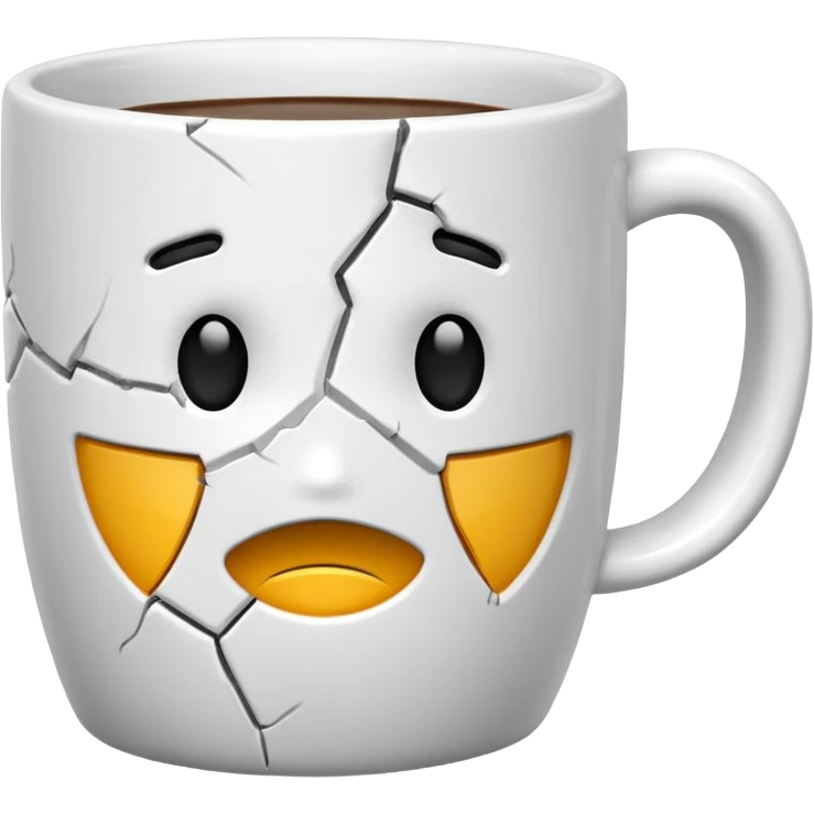 cracked mug emoji
