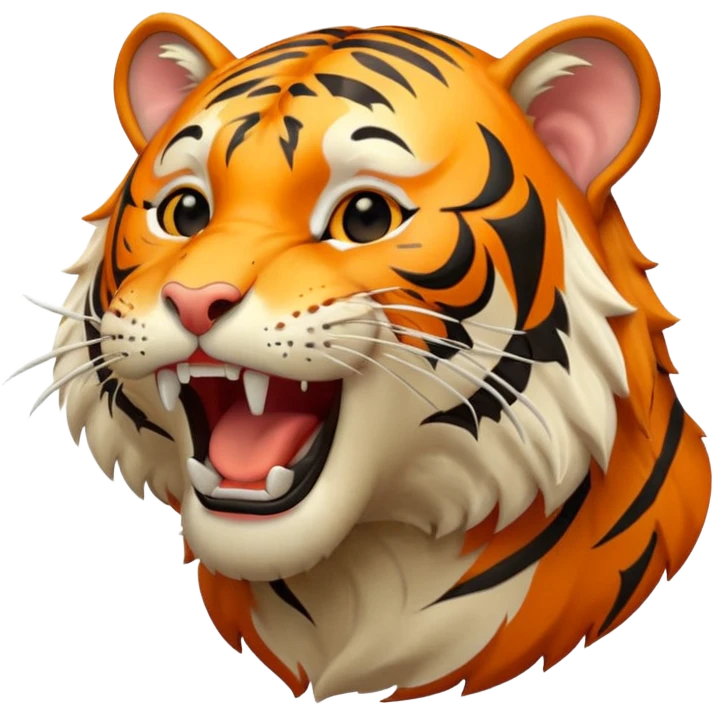 Tigre qui baille emoji