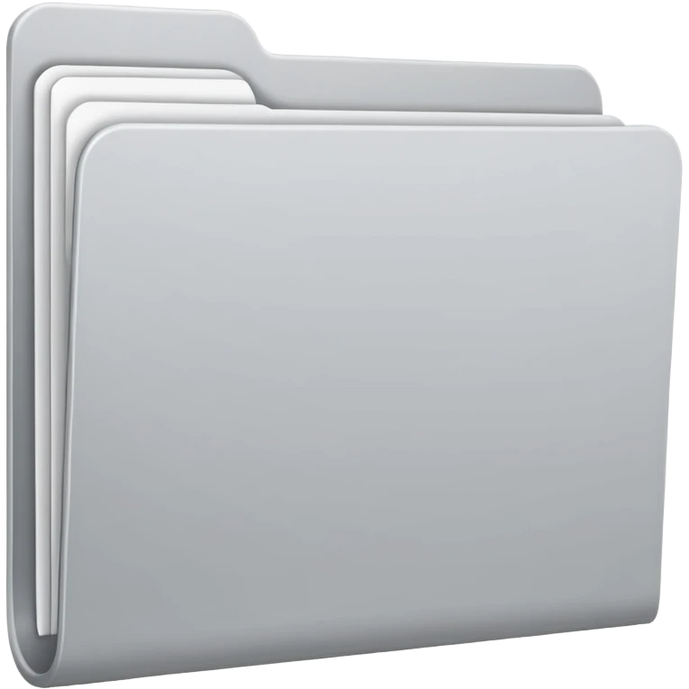 white and gray folder empty emoji