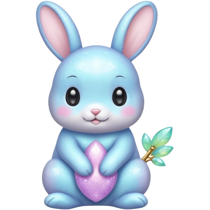 Fairy glitter bunny  emoji