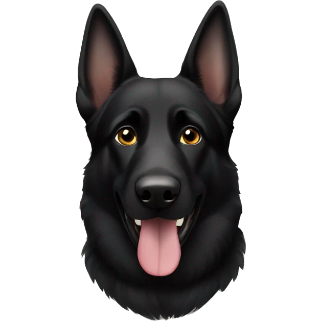 Black German shepherd  emoji