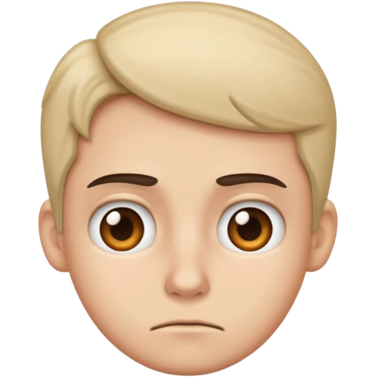 Bored face emoji