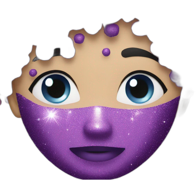 GLITTER SPRAY PURPLE emoji