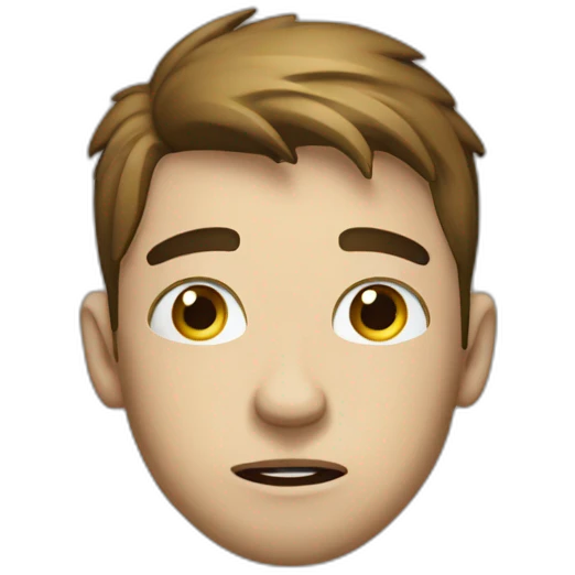 Desperate studing emoji