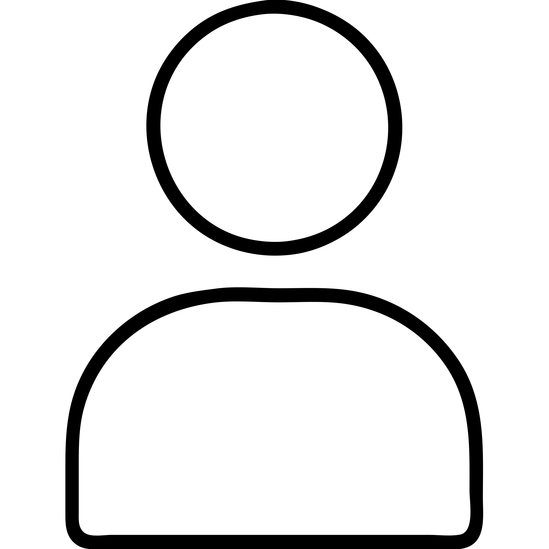 outlined icon of a client or customer, no fill emoji