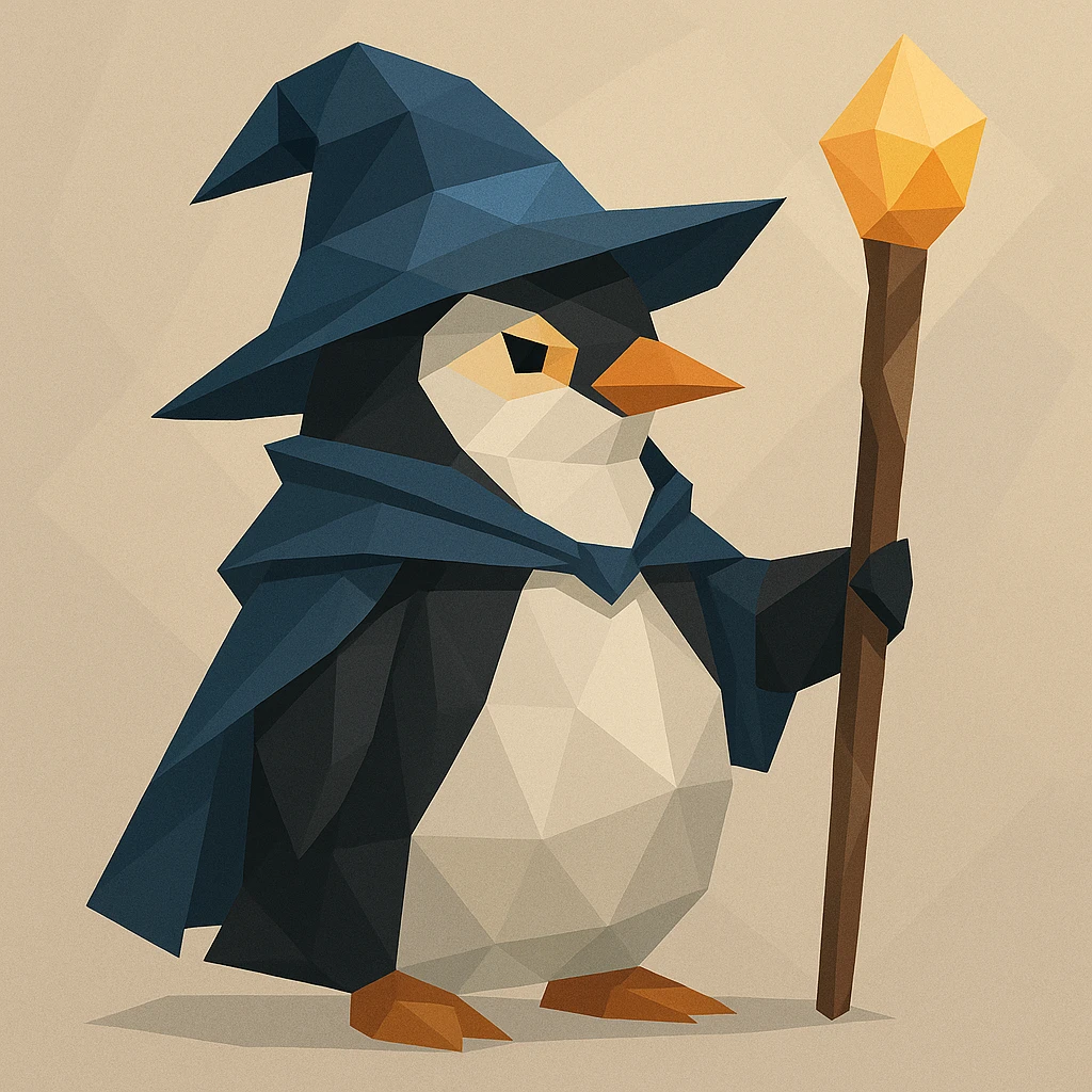 Penguin Wizard emoji