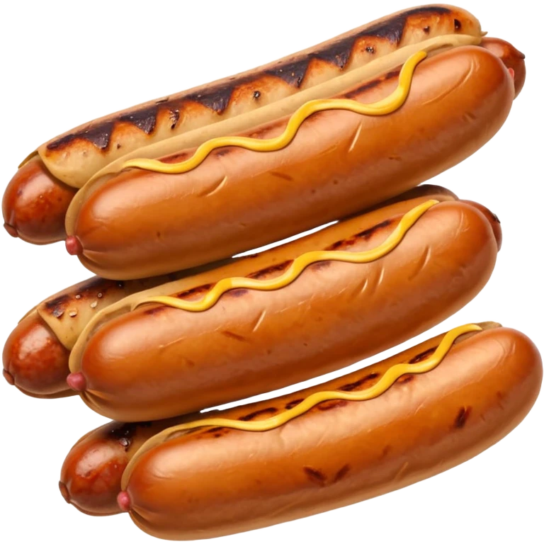 shorter romanian sausages with mustard emoji