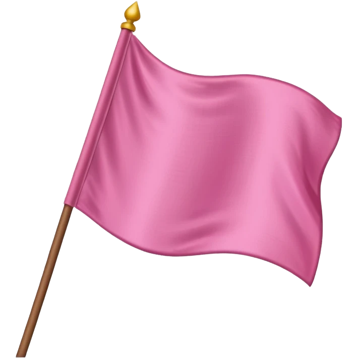 pink with white flag emoji