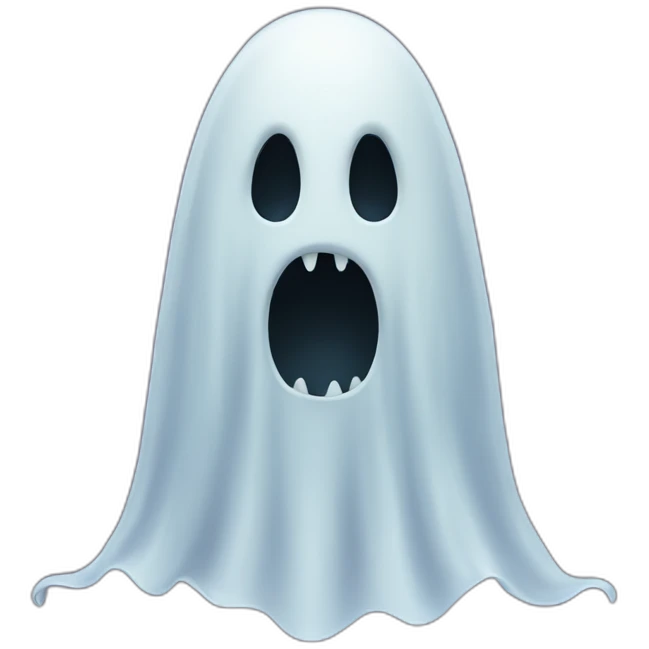 scary ghost emoji