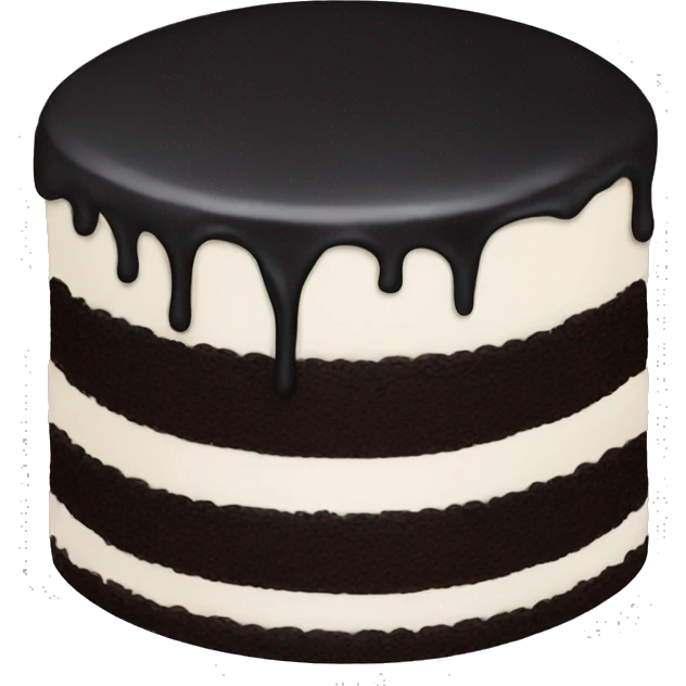 Black cake emoji