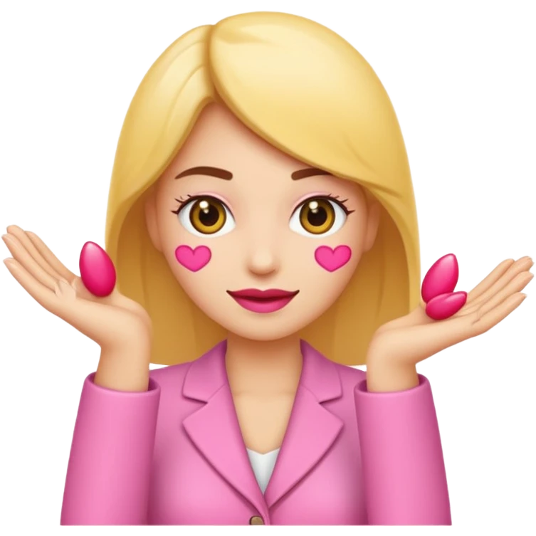 Rends cet emoji 🤏🏻 en main de femme avec du vernis à ongles dessus.  emoji