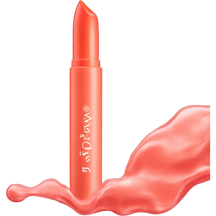 Ansy coral lip oil emoji