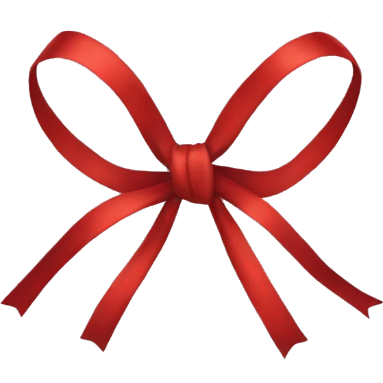 Red bow emoji