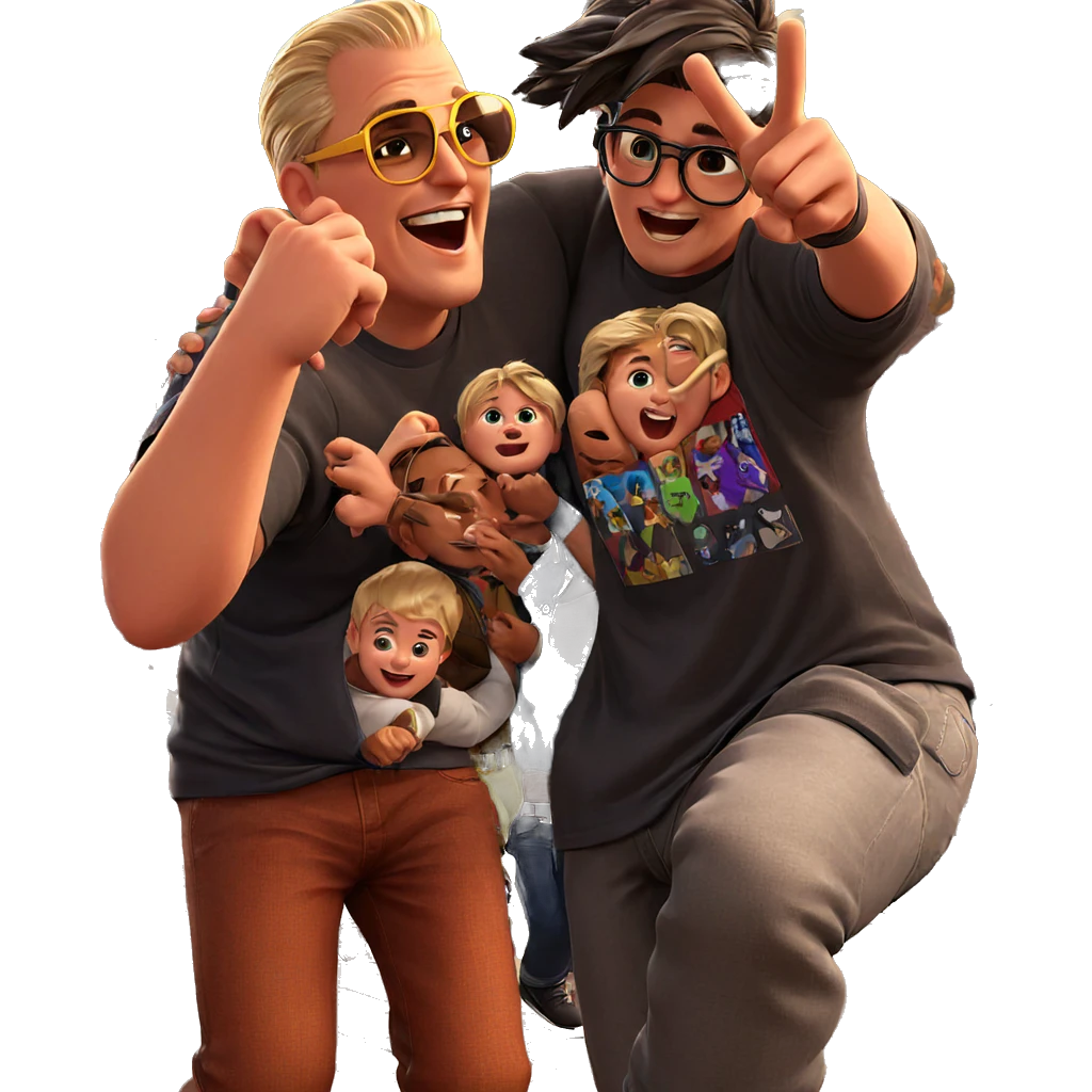 boys having fun together emoji