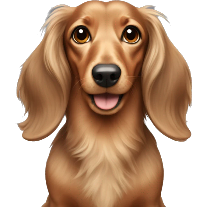 longhaired dachshund emoji