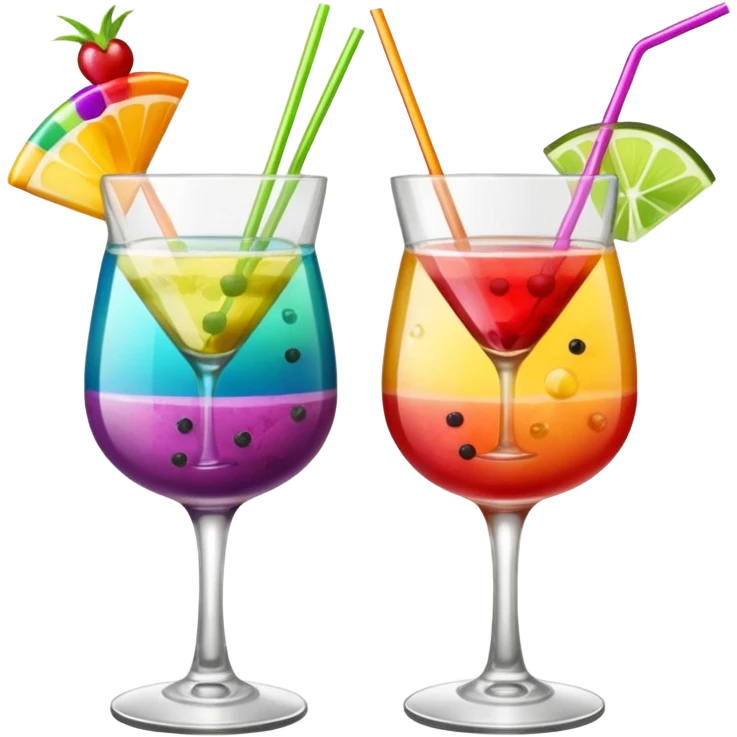 Change this cocktail to emoji style, make cheers action emoji