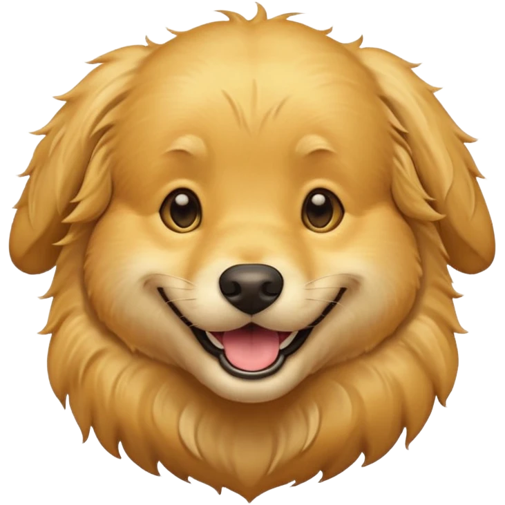 I want an emoji of a goldenretriever who is laughing emoji