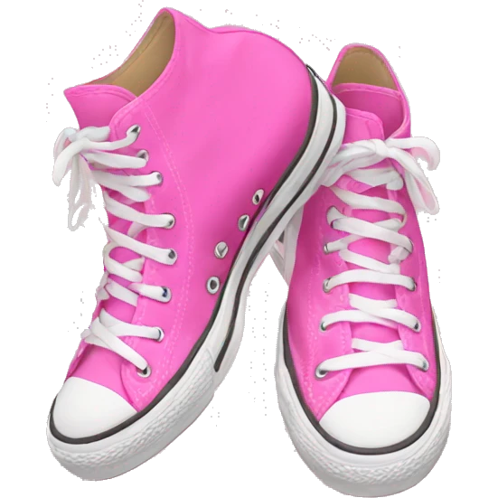 Pink converse emoji