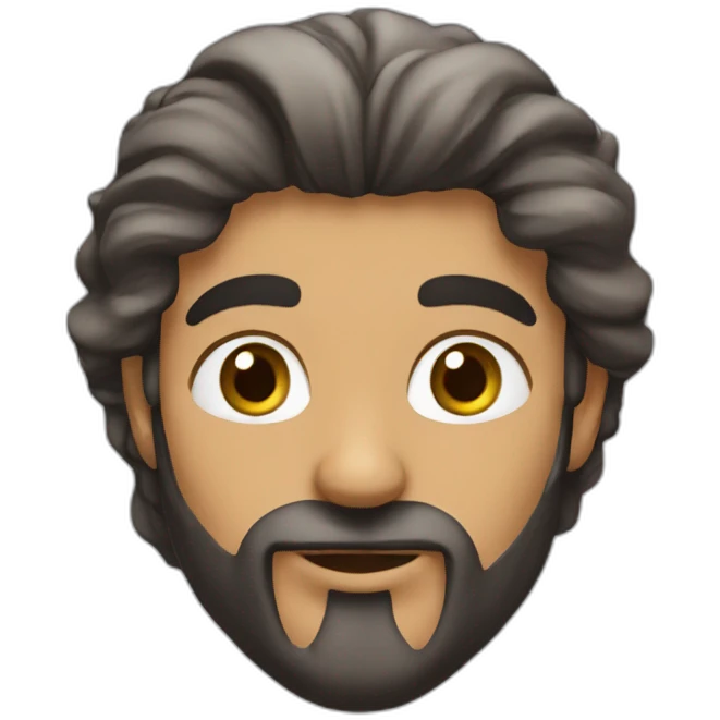 Arabe avec des cheveux longs emoji