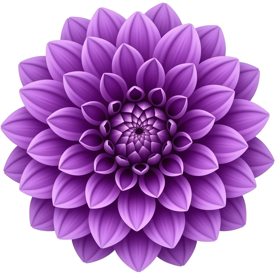 Purple dahlia emoji