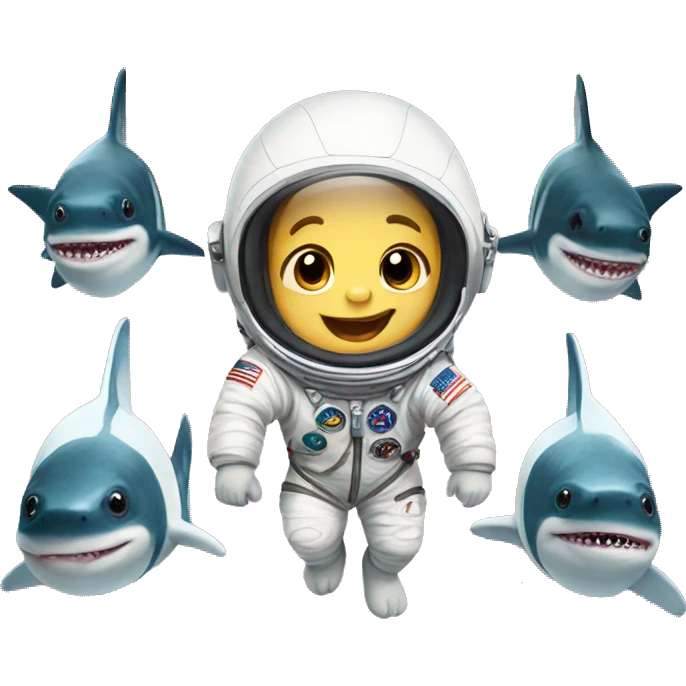 baby shark astronauts emoji