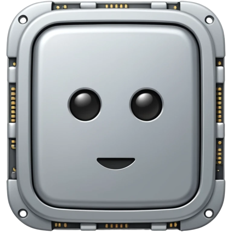 CPU, front facing, plain no text emoji